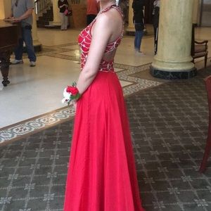 Red prom dress